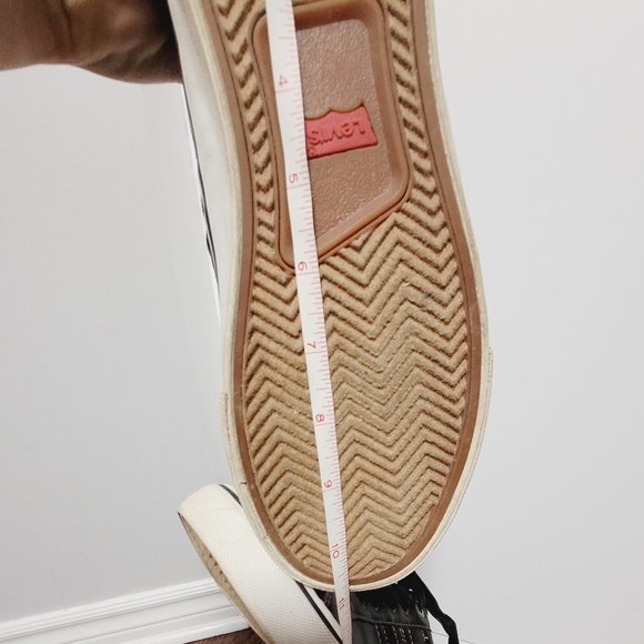 Levi Strauss Classic Black Sneaker Men Round Toe Vegan Faux Leather Lace Up 7.5 - Picture 9 of 9